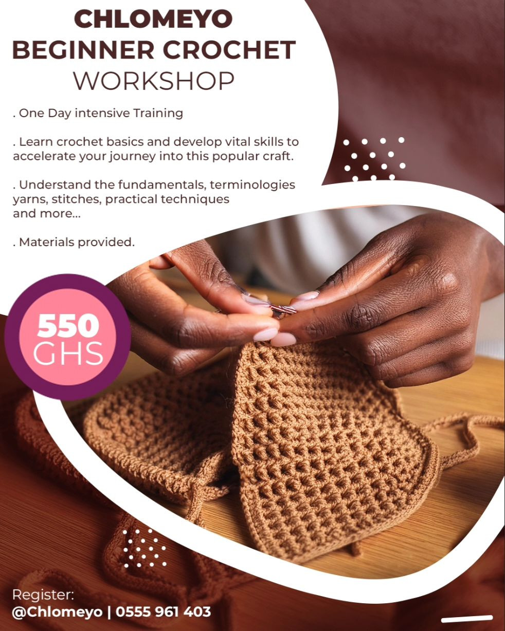 One-Day Crochet Fundamentals Workshop for Beginners in Ghana