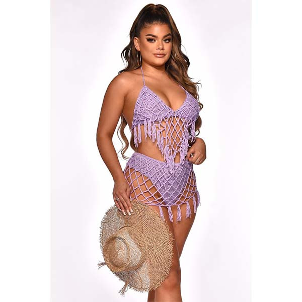 Adogirl Crochet Beach Sexy Bikini Women